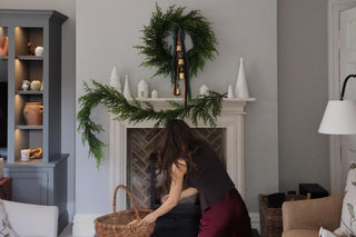 How to style a Christmas mantel