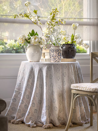 Faux White Double Tulip