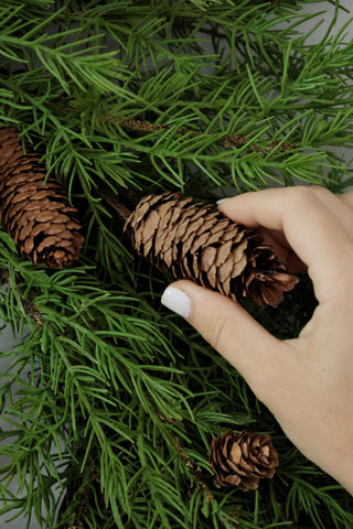 Faux Larix & Cone Wreath