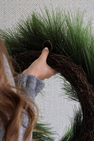 Faux Christmas Pine Wreath