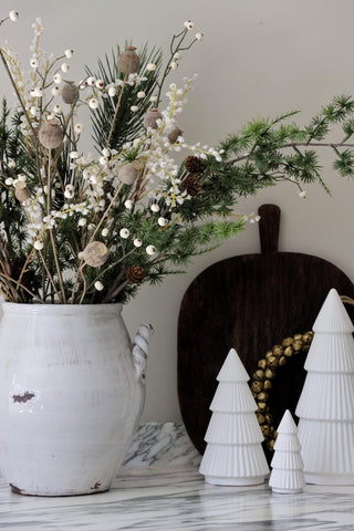 Faux White Winter Arrangement Deluxe
