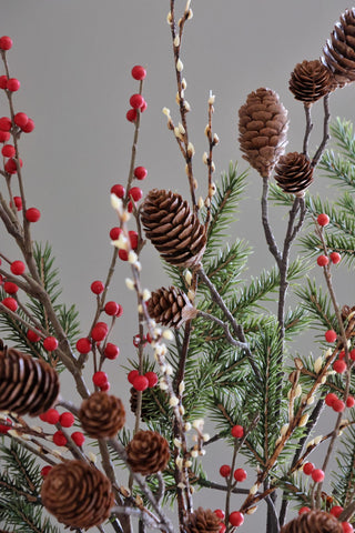 Faux Red Berry Arrangement Premium