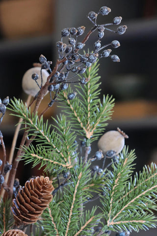 Faux Blue Berry Branch