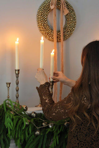 Velvet Ribbon Frayed Edge - Champagne - 3m