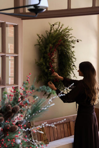 Faux Ultimate Christmas Red Berry Wreath