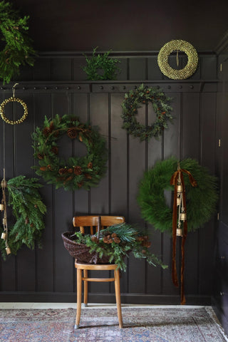 Faux Christmas Pine Wreath