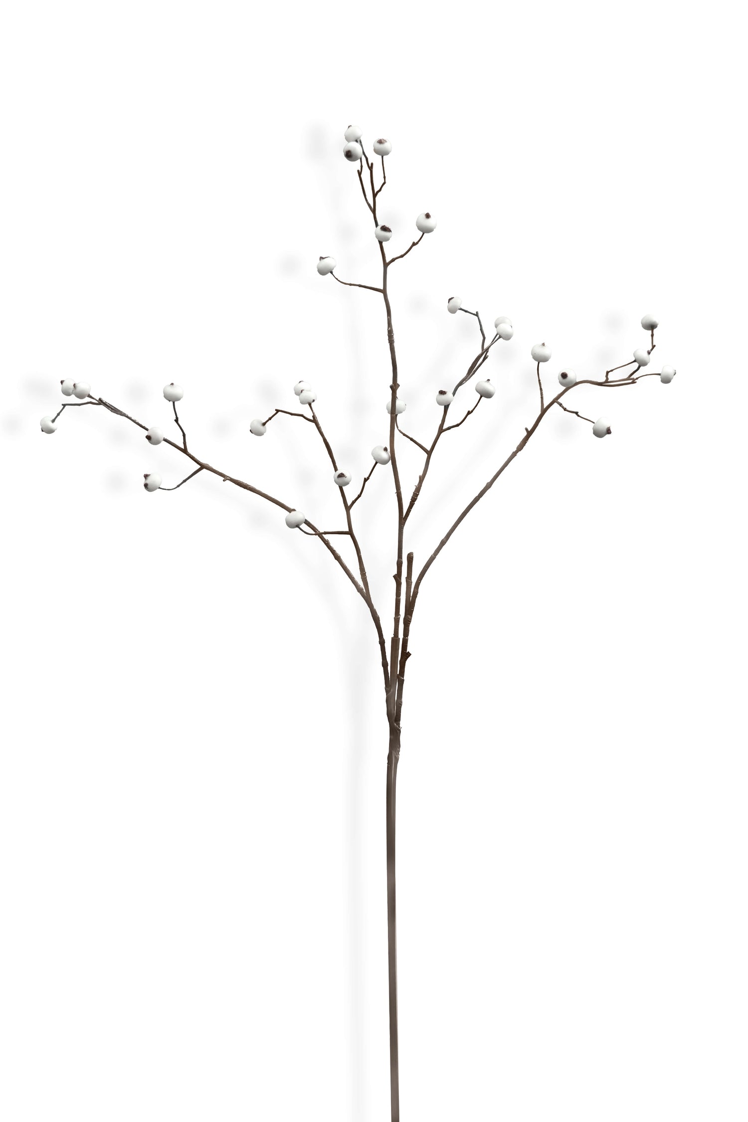Faux White Berry Branch