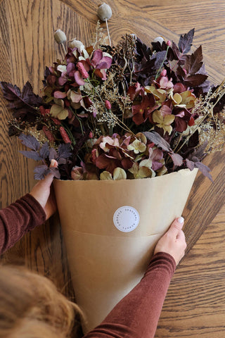 Faux Mulberry Equinox Arrangement