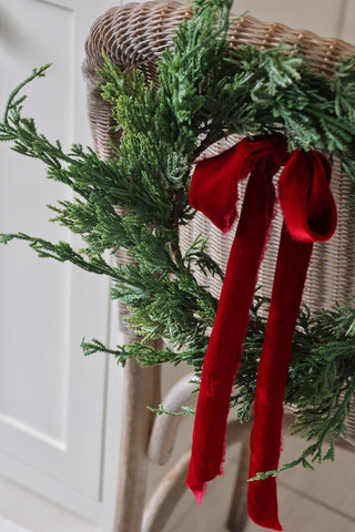 Faux Mini Cypress Wreaths - Set of 4