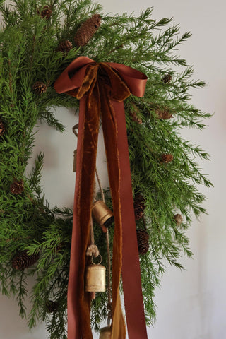 Faux Larix & Cone Wreath