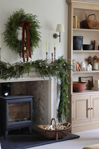 Faux Larix & Cone Wreath