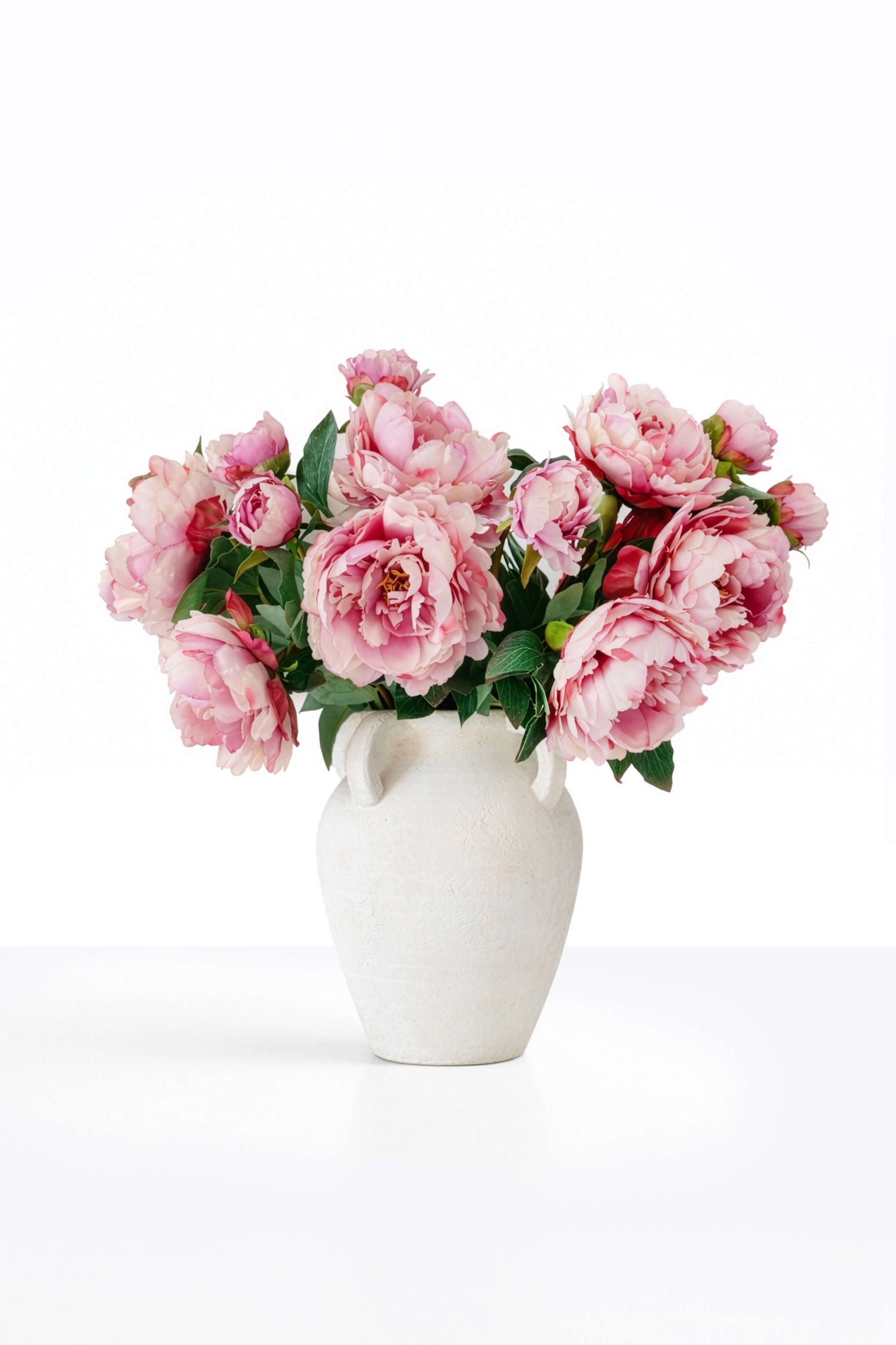 Faux Blush Peony Bouquet - 10 x Stems