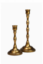 Buxhall Antique Brass Candlestick (Set of 2