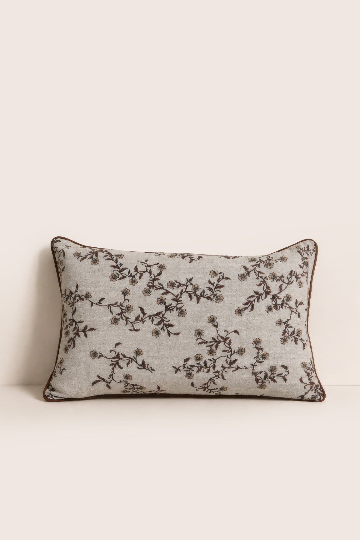Wildflower Print Cushion Cover – Thatch 35 x 50cm