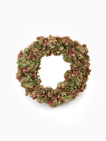 Dried Hydrangea Wreath on white