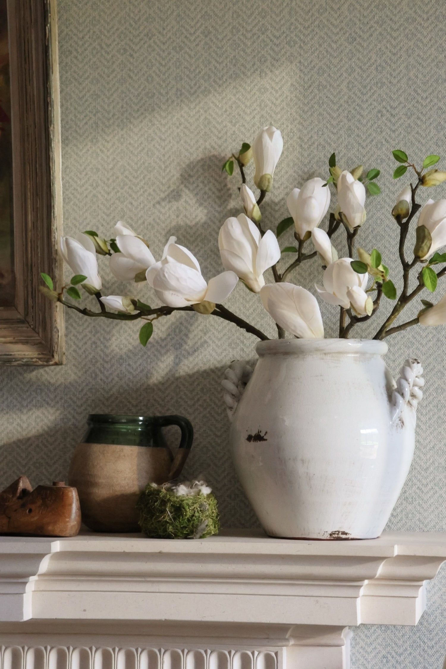 Faux Magnolia Branch - Short