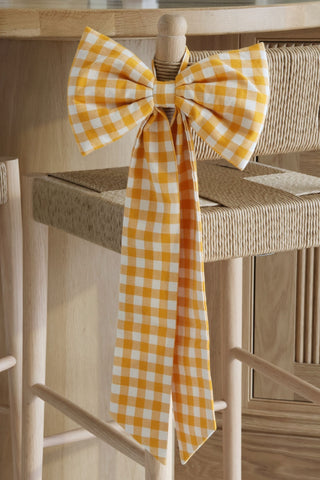 Yellow Gingham Bow