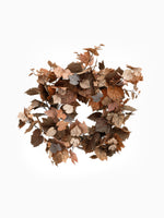 Fallen Leaves Wreath on white
