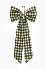 Green Gingham Bow