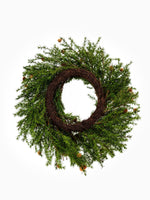Artificial Christmas Grand Estate Wreath on white