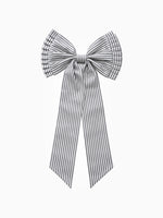 Christmas Green Pleated Bow on white