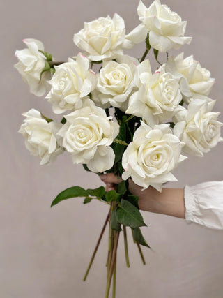 Faux White Rose
