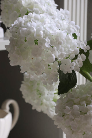 Faux White Hydrangea
