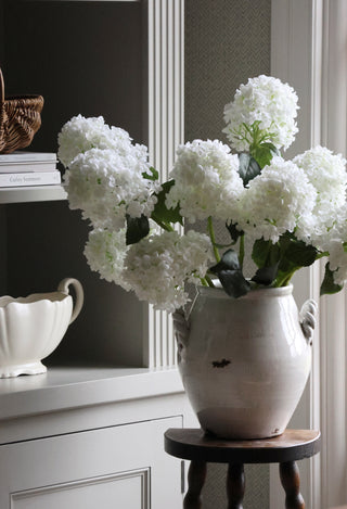 Faux White Hydrangea