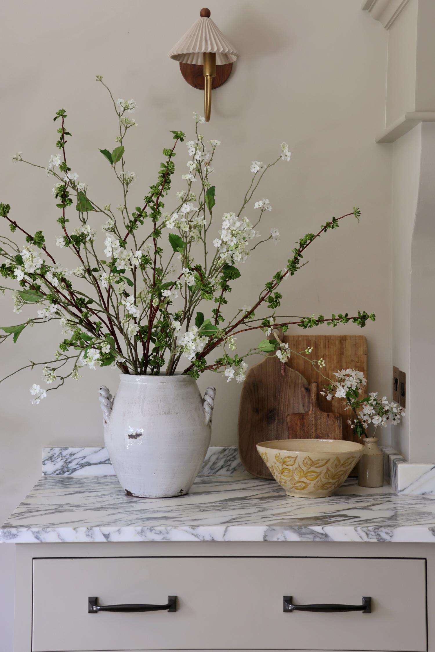 Faux Plum Blossom Branch