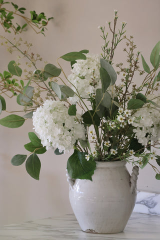 Faux White Hydrangea