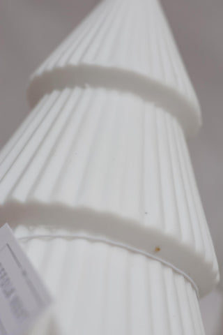 SECONDS - White Ceramic Pine Tree