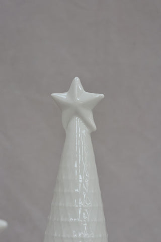 SECONDS - White Ceramic Christmas Tree