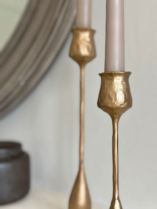 Cornard Brass Candle Holders - Set of 2