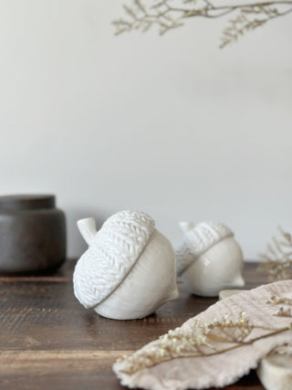 Ceramic Acorns - set of 2