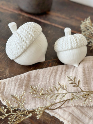 Ceramic Acorns - set of 2