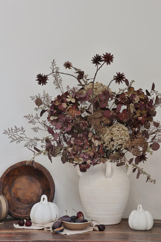 Faux Mulberry Hydrangea Arrangement - Deluxe