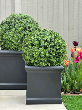 Faux Potted Topiary Buxus Ball - UV Proof - Medium 40cm