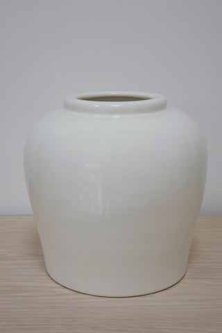Ceramic Classic Ivory Vase - SECONDS