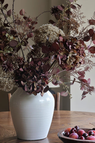 Faux Mulberry Hydrangea Arrangement - Deluxe