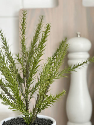 Faux Potted Rosemary Plant