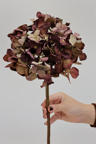 Faux Dried Hydrangea Mulberry