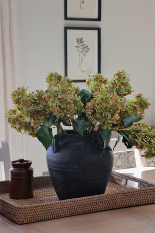 SAMPLE - Faux Green & Mauve Hydrangea Paniculata