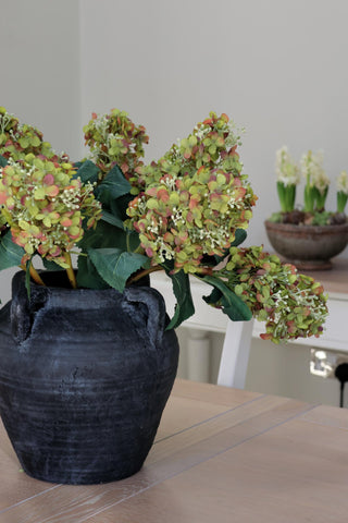 SAMPLE - Faux Green & Mauve Hydrangea Paniculata