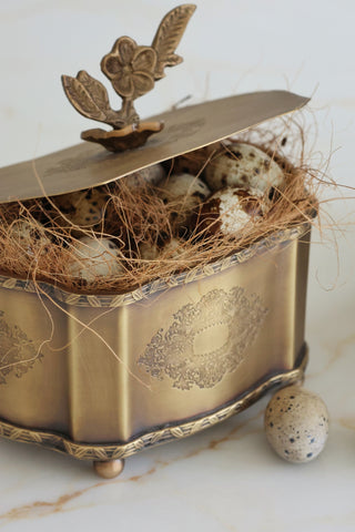 Hengrave Antique Brass Box