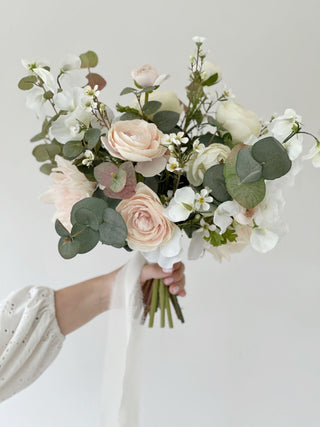 Faux Bridal Bouquet - Blush Pink