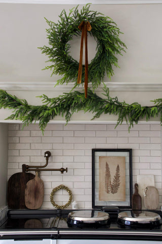 Faux Norfolk Pine Garland - 200cm