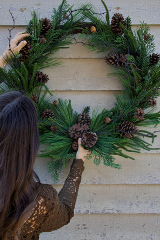 Ultimate Faux Christmas Foliage Wreath - 75cm