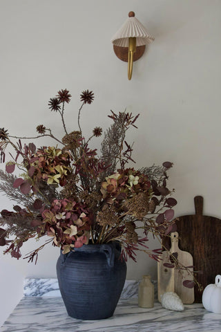 Faux Autumn Embers Deluxe Arrangement