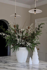 Faux White Berry Arrangement Deluxe