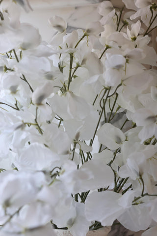 Faux White Sweet Pea